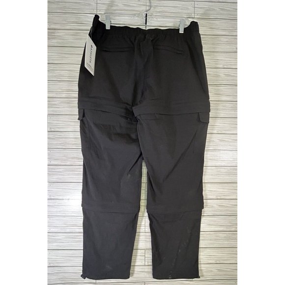 NWT $139 Athleta Sz16 Flat Black Trekkie Convertible Hiking 3 in1 Scrunch Ankle - Picture 2 of 13